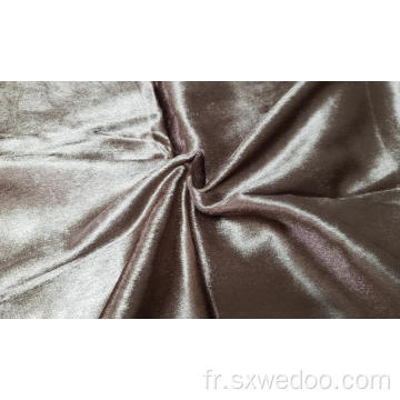 Tissu de canapé en velours en polyester en tricot en tricot